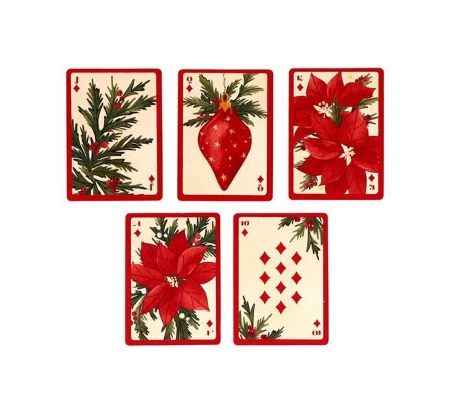 Botanische Kerstmis Speelkaarten Kaartspel