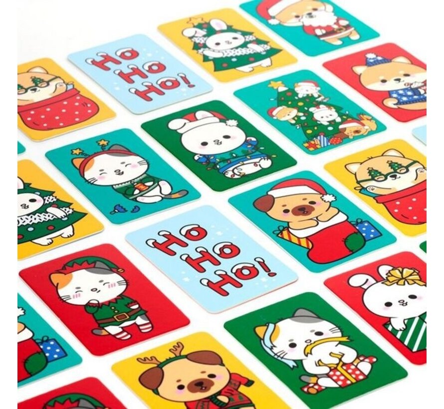 Kerstmis Adoramals Kids Memory Kaartset