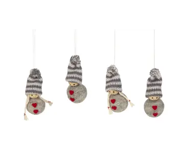 Stoffen winterpop 4 stuks
