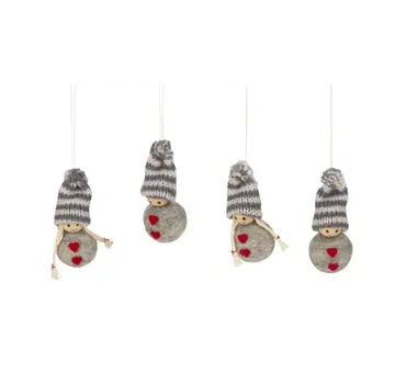 Stoffen winterpop 4 stuks