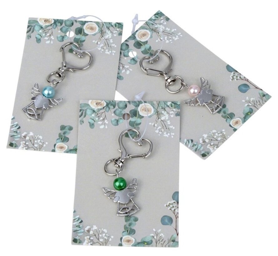 Sleutelhanger engel met hart