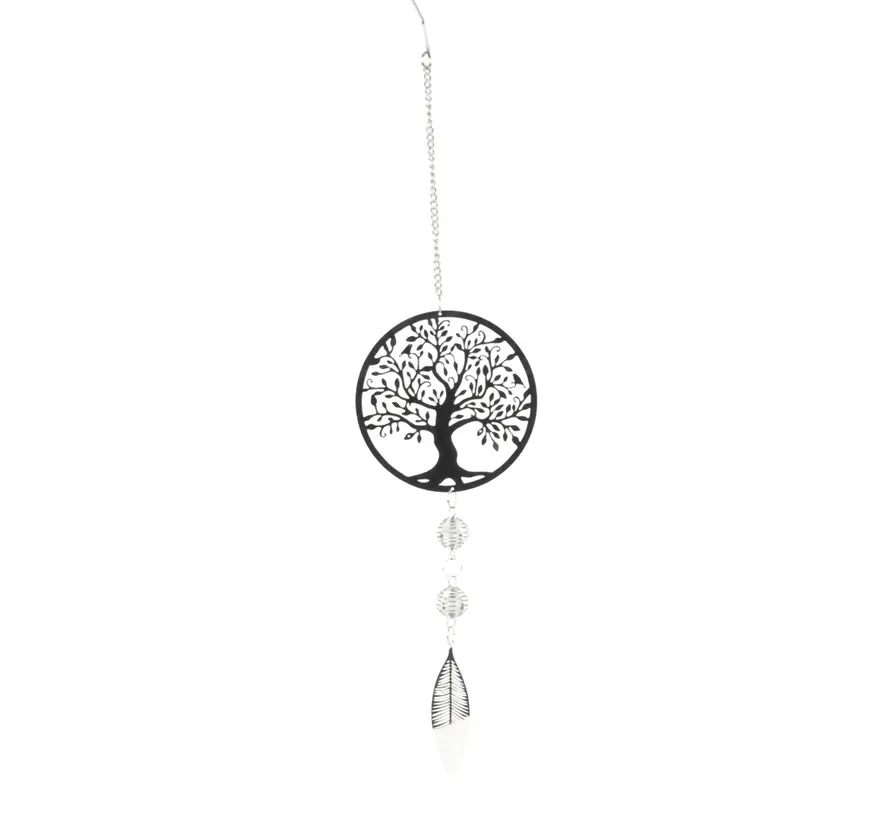 Windgong van roestvrij staal Tree of Life