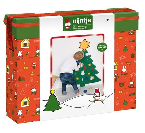 Nijntje kerstboom vilt