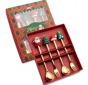 Kerst Bestek Set - 4-delig