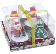 Kerst kaarsjes cadeauset van 4 stuks
