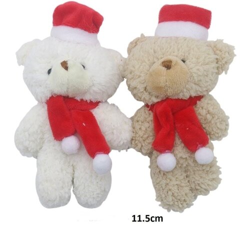 Kerst Teddybeer sleutelhanger