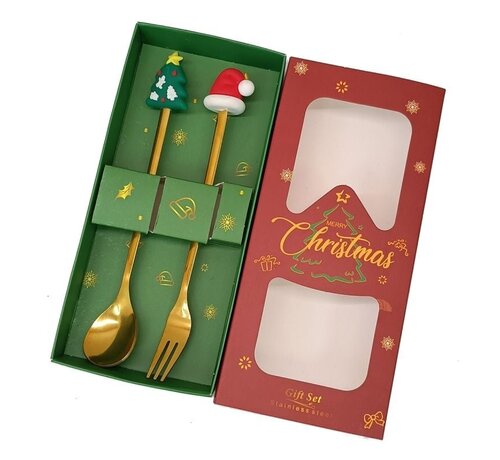 2-delige Kerst Bestek Set