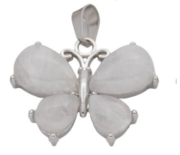 Bergkristal Vlinder Edelsteen Hanger