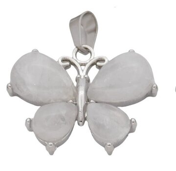 Bergkristal Vlinder Edelsteen Hanger