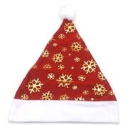 Kerstmuts met sneeuw glitters