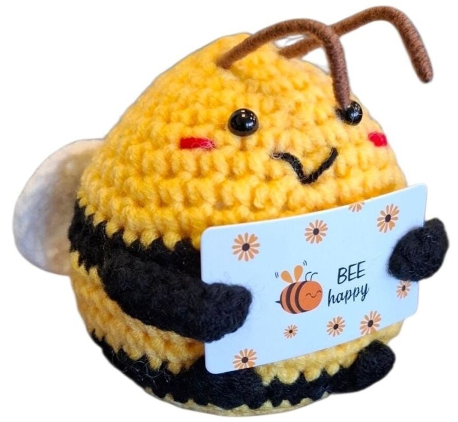 Gebreide bij - Be Happy