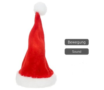 Zingende kerstmuts met beweging en muziek