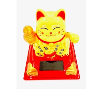 Lucky Cat Solar Light goudkleurig