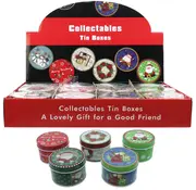 Metalen Kerstdoosjes 12 stuks