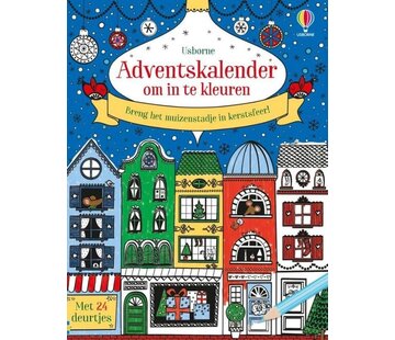 Adventskalender om in te kleuren