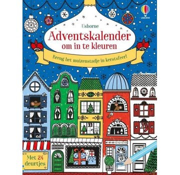 Adventskalender om in te kleuren