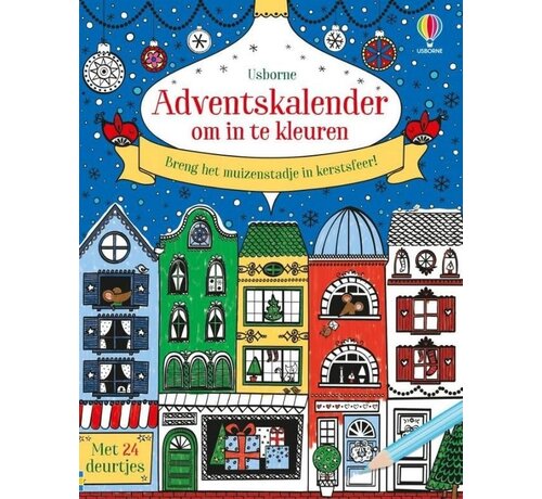 Adventskalender om in te kleuren