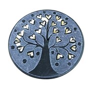 Wierookhouder levensboom met hartjes