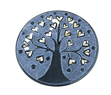 Wierookhouder levensboom met hartjes