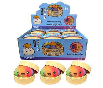 Regenboog Squishy Bun Dumplings Groot