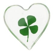 Geluksmuntje Klavertje vier hartvorm