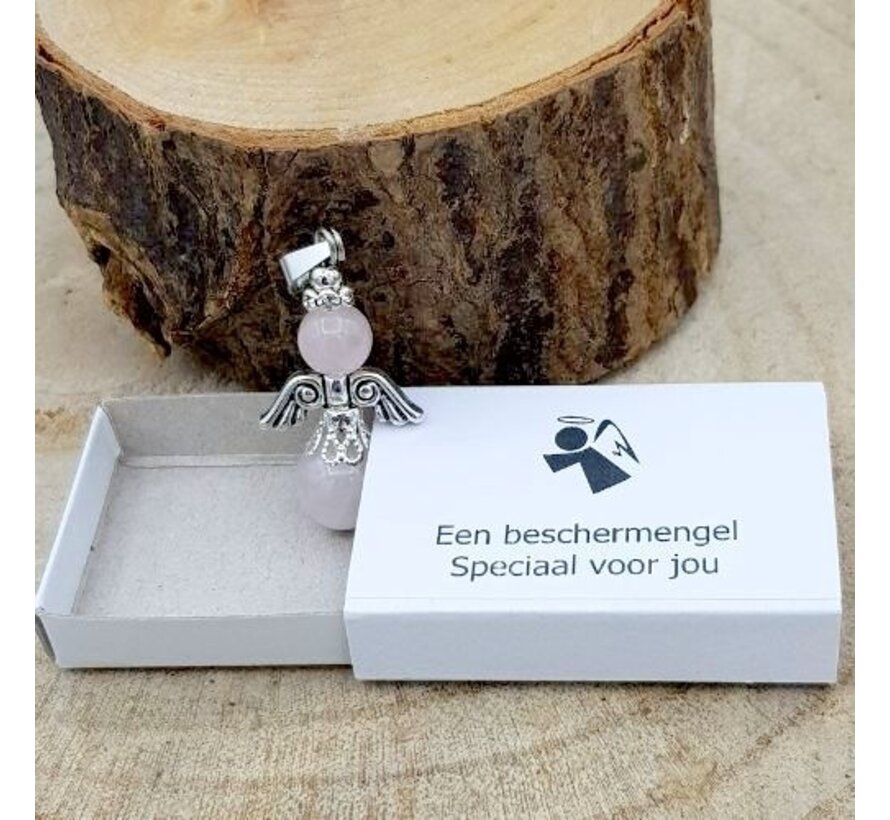 Wensdoosje Beschermengel van Rozenkwarts | Speciaal Voor Jou