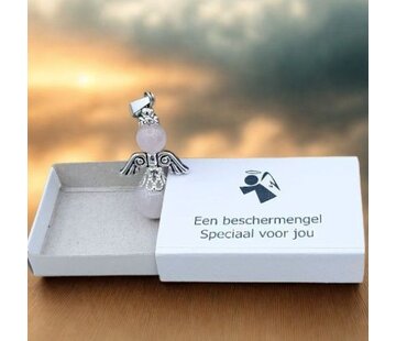 Wensdoosje Beschermengel van Rozenkwarts