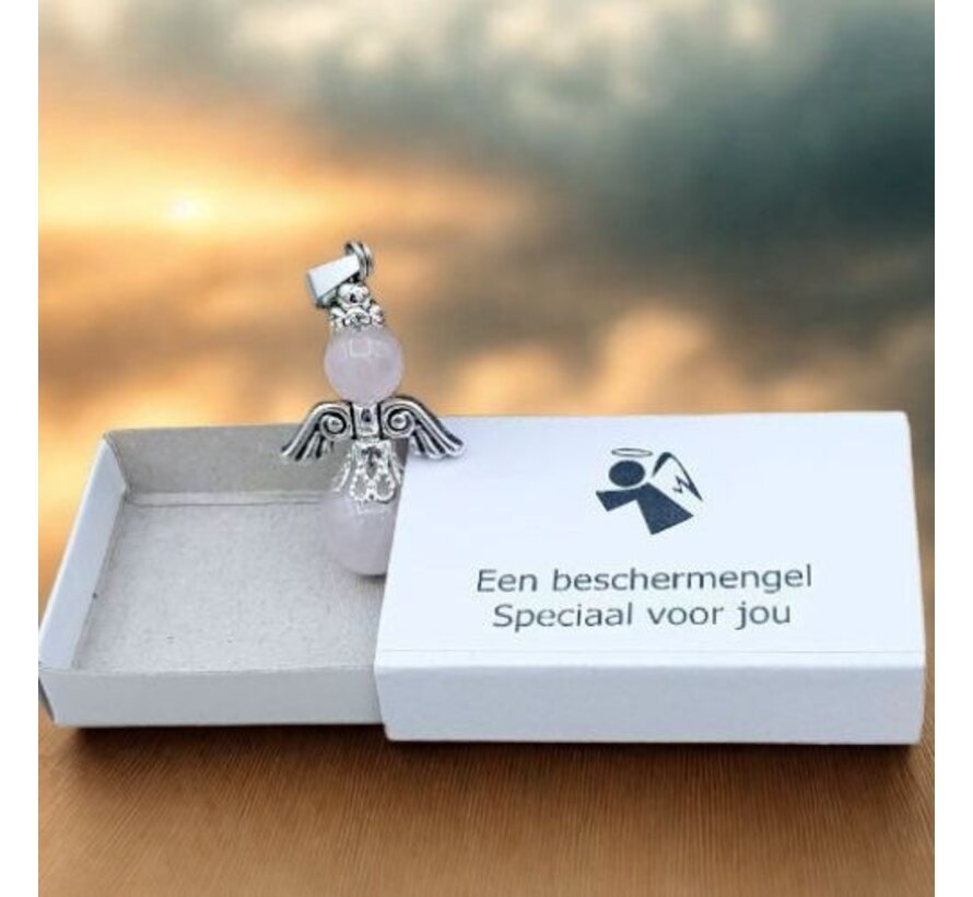 Wensdoosje Beschermengel van Rozenkwarts | Speciaal Voor Jou