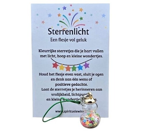 Sterrenlicht Wensflesje | Geluk & Positieve Energie