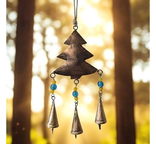 Windgong Dennenboom | Handgemaakt Fairtrade Decoratie