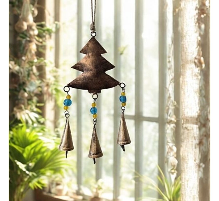 Windgong Dennenboom | Handgemaakt Fairtrade Decoratie