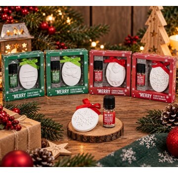 Kerst geursteen met geurolie
