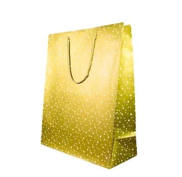 Kerstdraagtas Sterren Goud