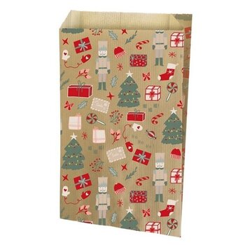 Geschenkzakjes Kerstmotief 10 stuks