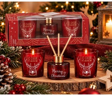 Kerst geurset Rendier 3 delig