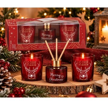 Kerst geurset Rendier 3 delig