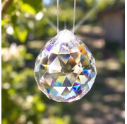 Regenboogkristal Bol transparant 3 cm