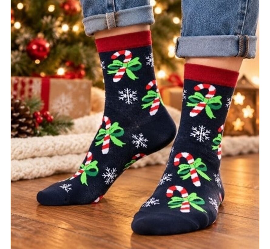 Sokken kerst zuurstok