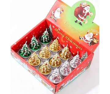 Kerstboom Kaarsje – 12 stuks