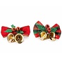 2 Kerststrikje met Belletjes en Hulst – 5 cm