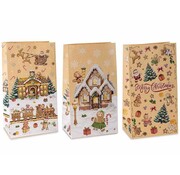 Kerst Cadeauzakje Peperkoek – Kraftpapier 28 cm