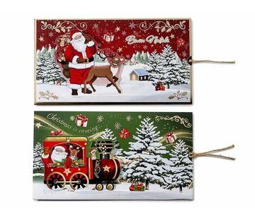 Schuifbare Kerstkaart met Envelop – 19,5 cm
