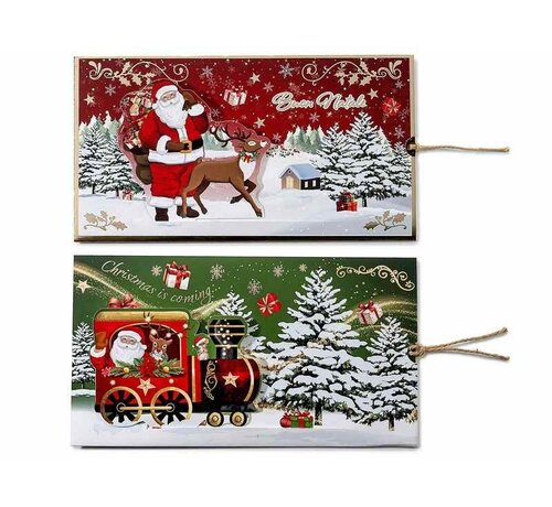 Schuifbare Kerstkaart met Envelop – 19,5 cm