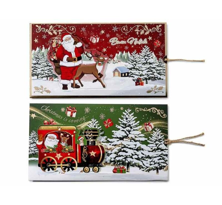 Schuifbare Kerstkaart met Envelop – 19,5 cm