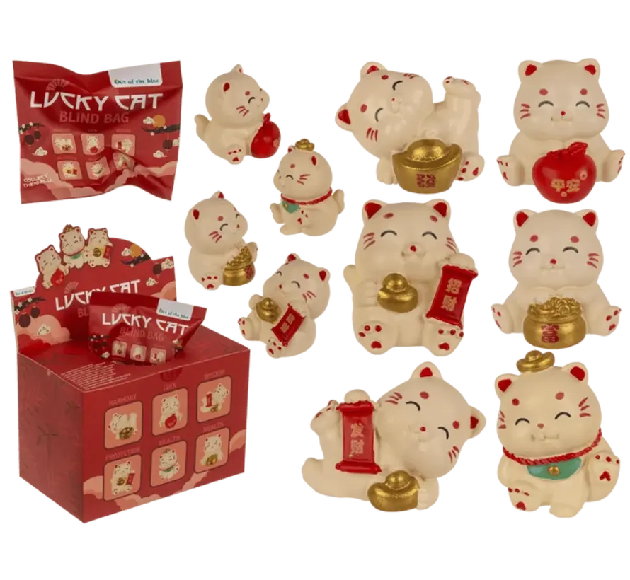Lucky Cat Verrassingszakje – Gelukskatje Blind Bag Assorti