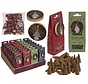 Kerst Wierookkegels met Houten Houder – 4 Geuren Assorti.