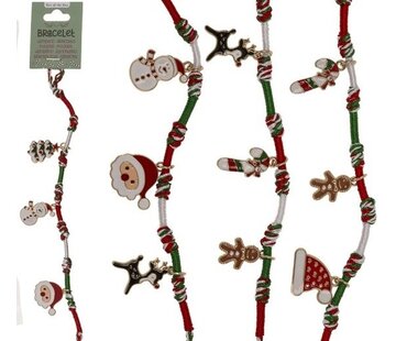 Kerst Armbandje met Bedeltjes – X-Mas Assorti.
