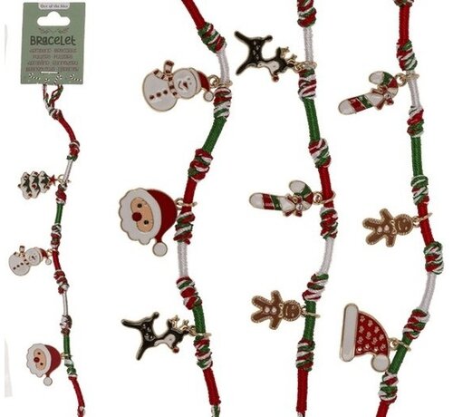 Kerst Armbandje met Bedeltjes – X-Mas Assorti.