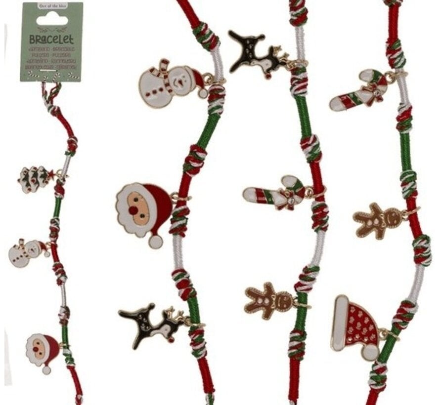 Kerst Armbandje met Bedeltjes – X-Mas Assorti.