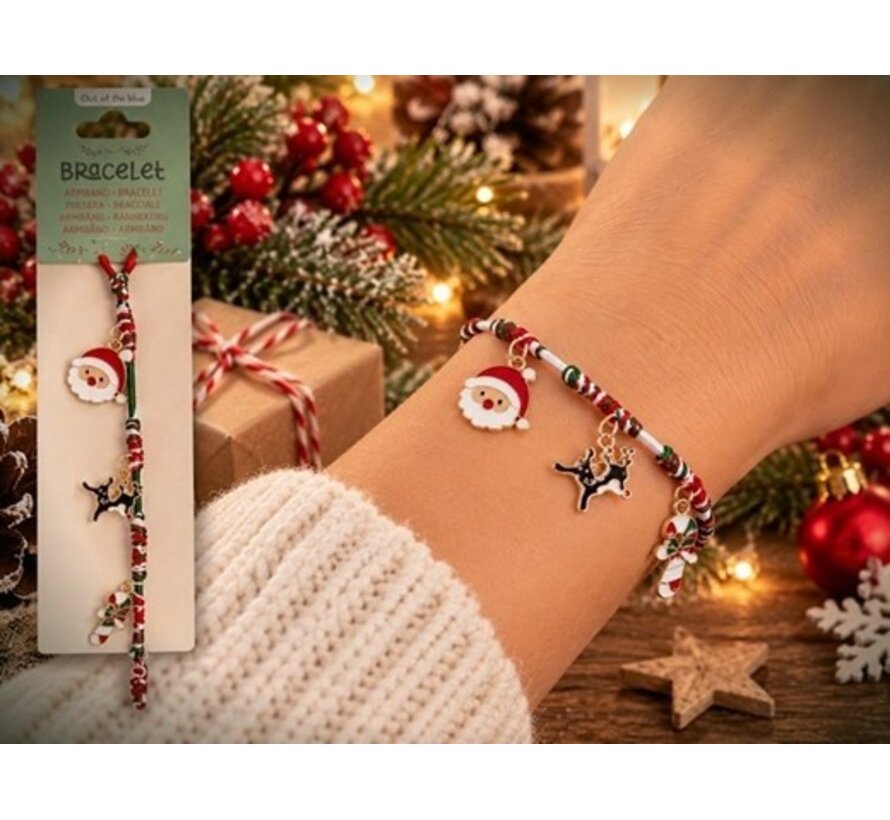 Kerst Armbandje met Bedeltjes – X-Mas Assorti.